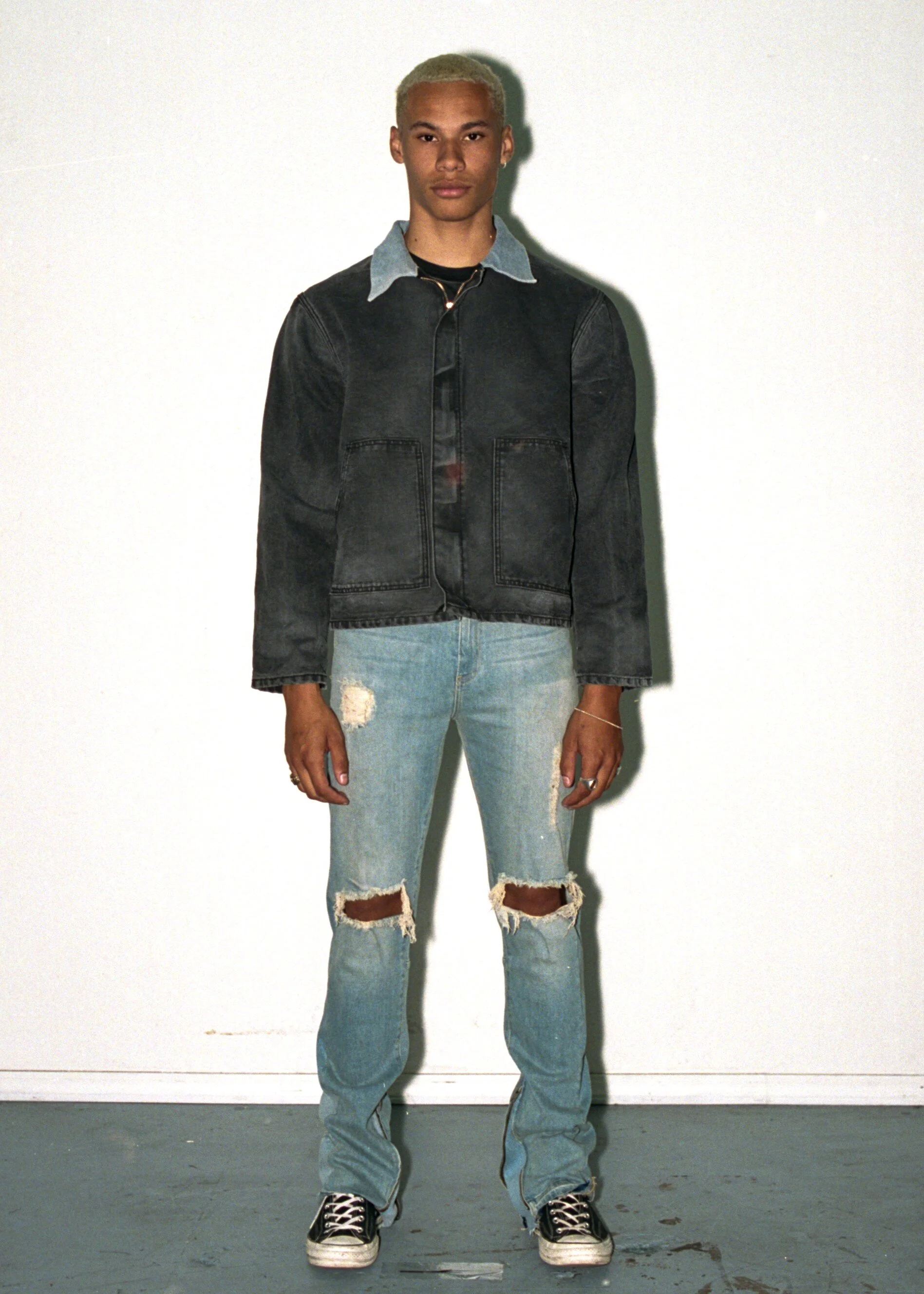 CLASSIC WORK JACKET / AGED BLACK — MOOJIMOOJI